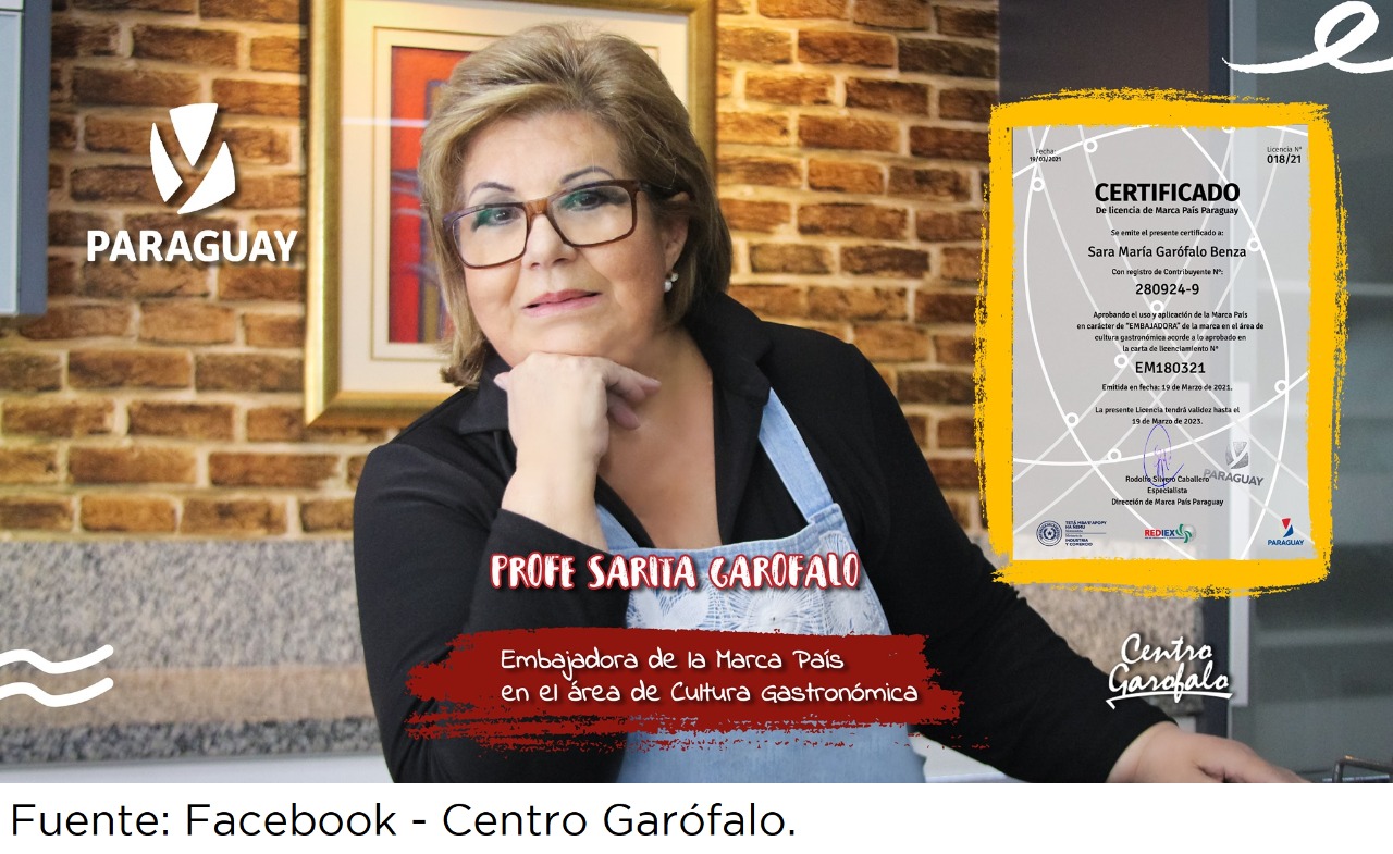 Sarita Garófalo, nueva embajadora de Marca País Paraguay
